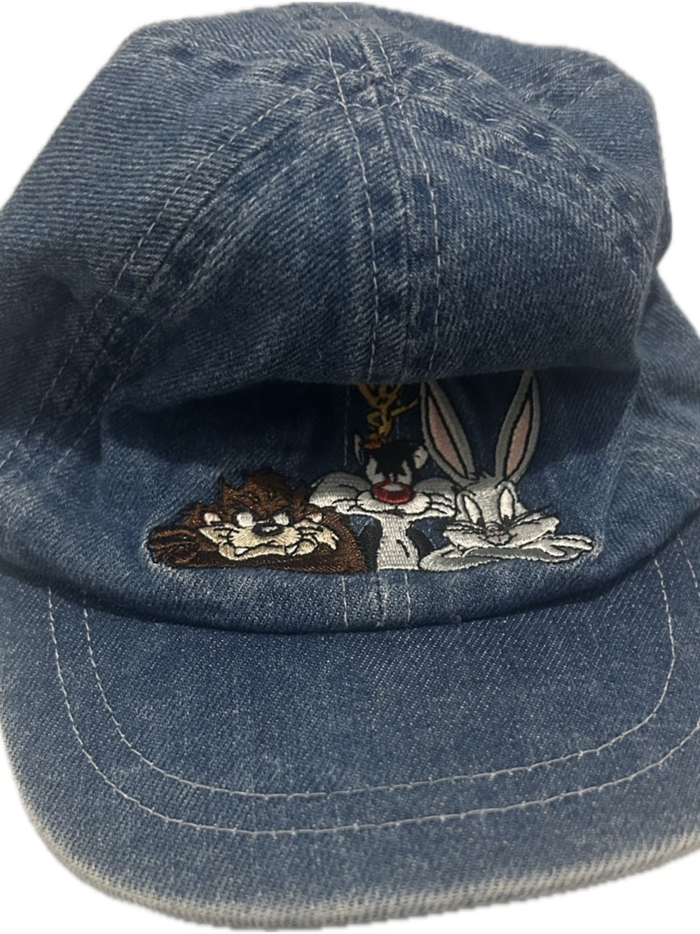 Warner Bros. Blue Denim Kids Cap with Embroidered Looney Tunes